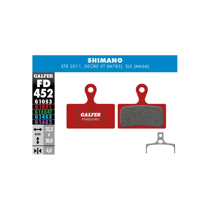 Pastillas de freno Galfer bicicleta FD452G1851 Advanced