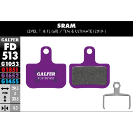 Pastillas de freno Galfer FD513G1652 Sram Level ,T, TL E-Bikes