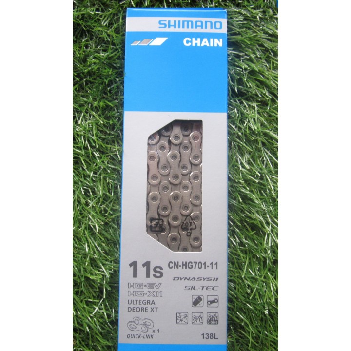 Cadena 11v Shimano HG701 138 eslabones Quick Link Road/MTB