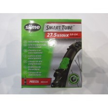 Cámara antipinchazos 27.5 válvula fina Slime