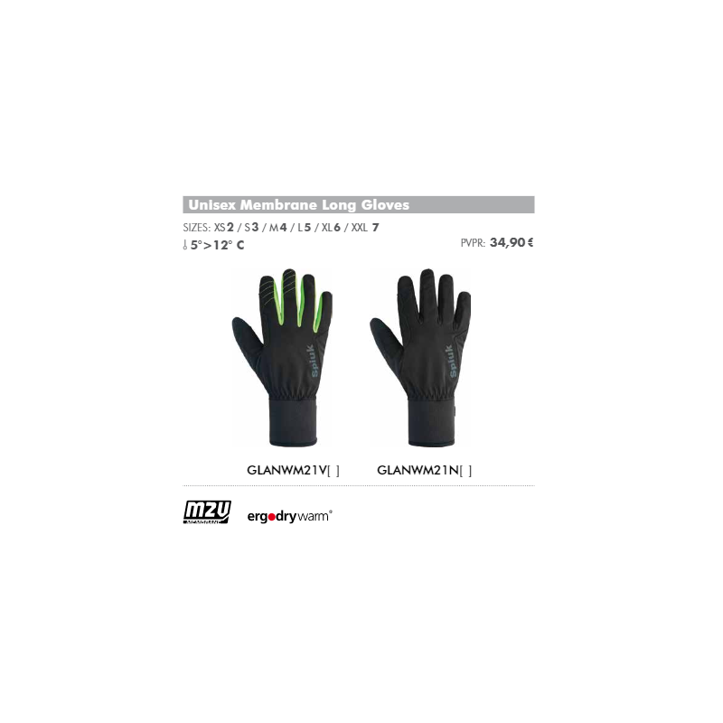 Guante largo Spiuk Anatomic Membrana Unisex