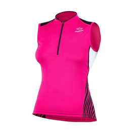 Maillot de ciclismo sin mangas Race Mujer 2017 Rosa