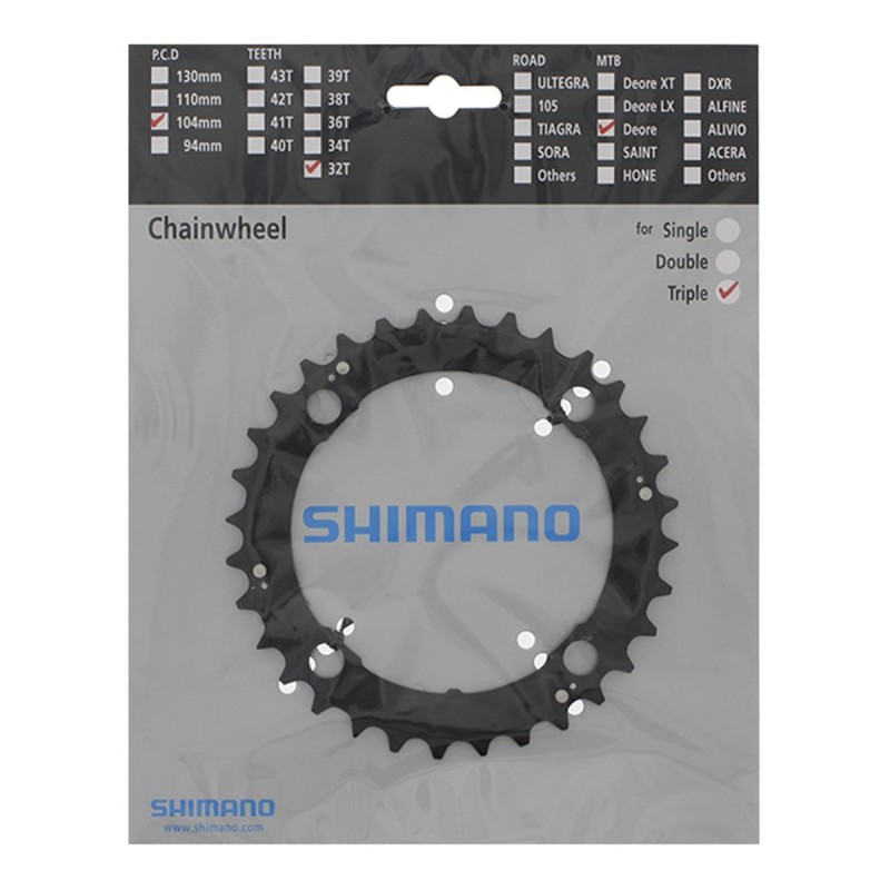 Plato 32D Shimano Alivio FC-M480 Negro