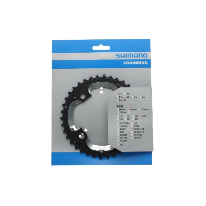 PLATO 38D Shimano XT M785 (38/26) 10 velocidades