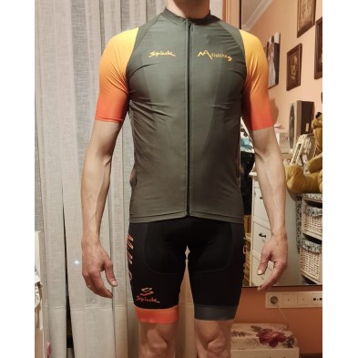 Maillot corto Spiuk Summum caqui/naranja Millabikes