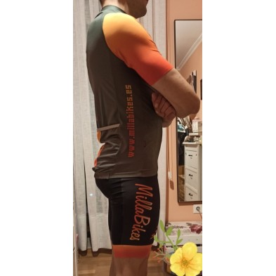 Maillot corto Spiuk Summum caqui/naranja Millabikes