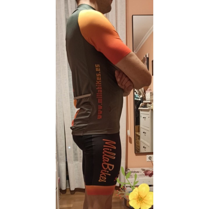 Maillot corto Spiuk Summum caqui/naranja Millabikes
