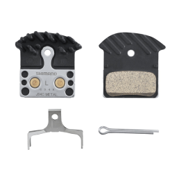 Pastillas freno Metal Shimano J04C con aleta