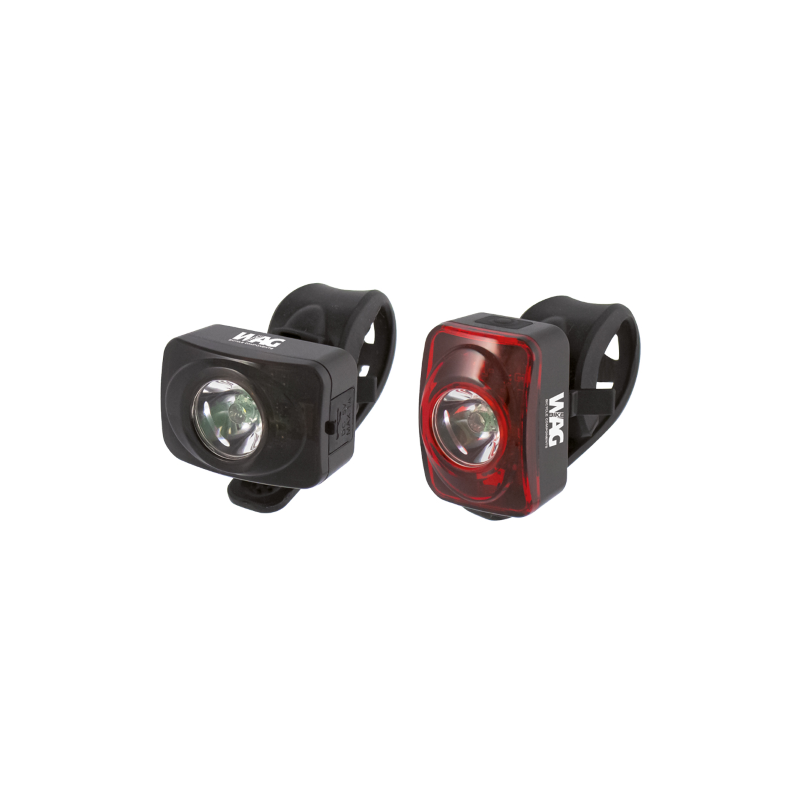 Kit luces delantera y trasera WAG City, led de 1 Watt