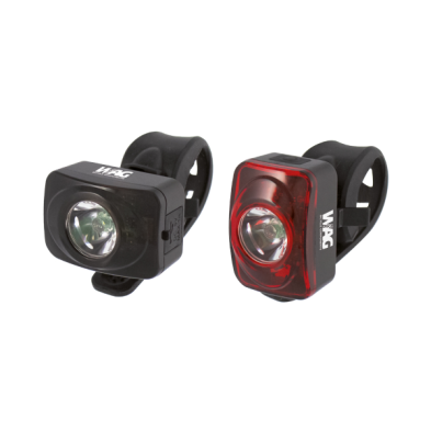 Kit luces delantera y trasera WAG City, led de 1 Watt