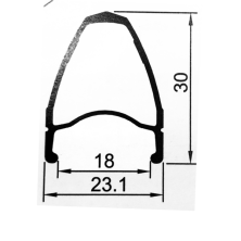 Rueda trasera Gurpil New Dpx negra cassette 11v Shimano
