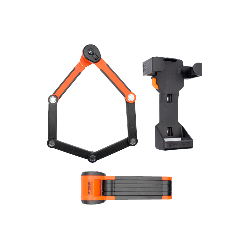 Candado plegable Kryptonite Evolution 790 negro/naranja