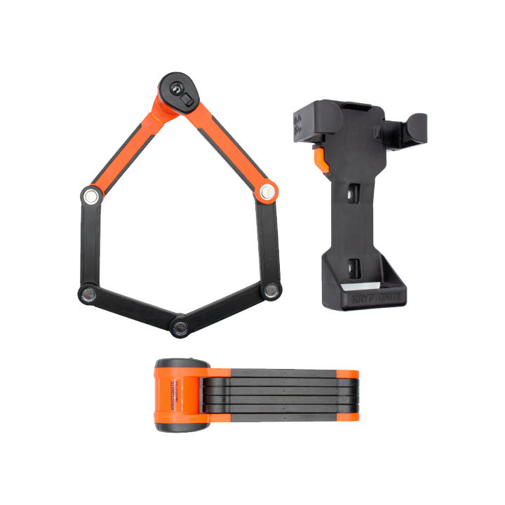 Candado plegable Kryptonite Evolution 790 negro/naranja