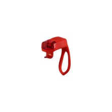 Luz trasera de silicona BTA Girino, a batería, roja