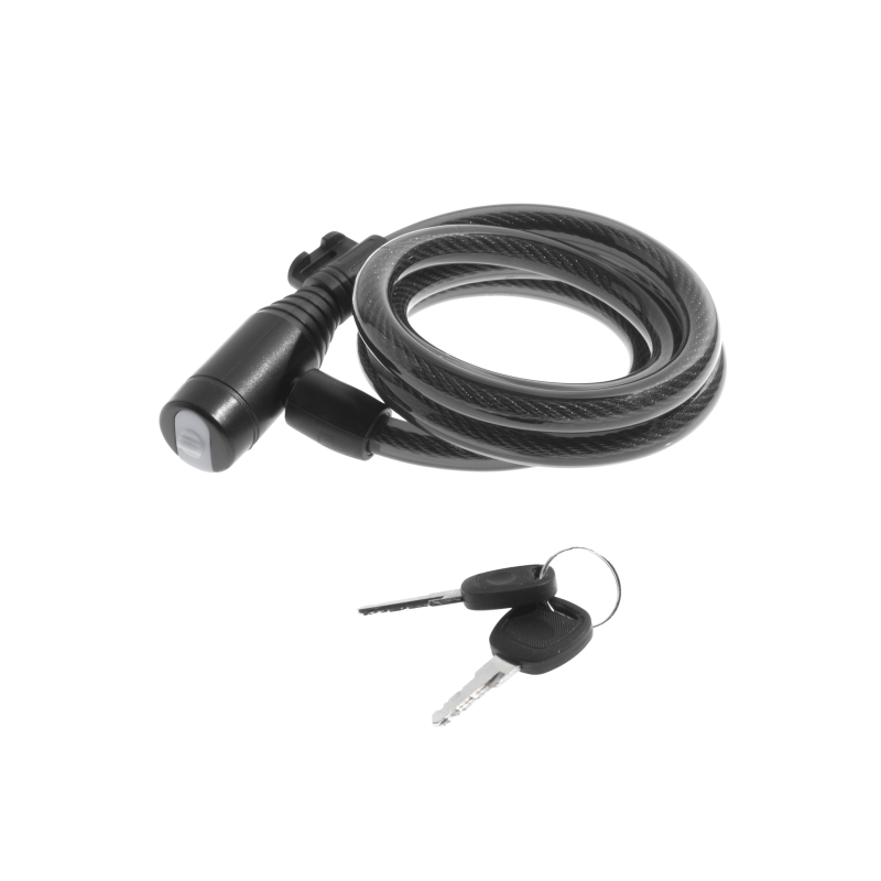 Candado bloqueo SPIRALE - 8 x 1000 mm, negro
