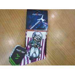 CALCETINES CON DIBUJOS BLANCO / MORADO