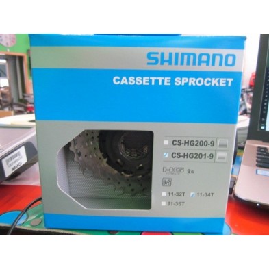 Cassette 9v. 11/32 Shimano HG201 MTB/ROAD