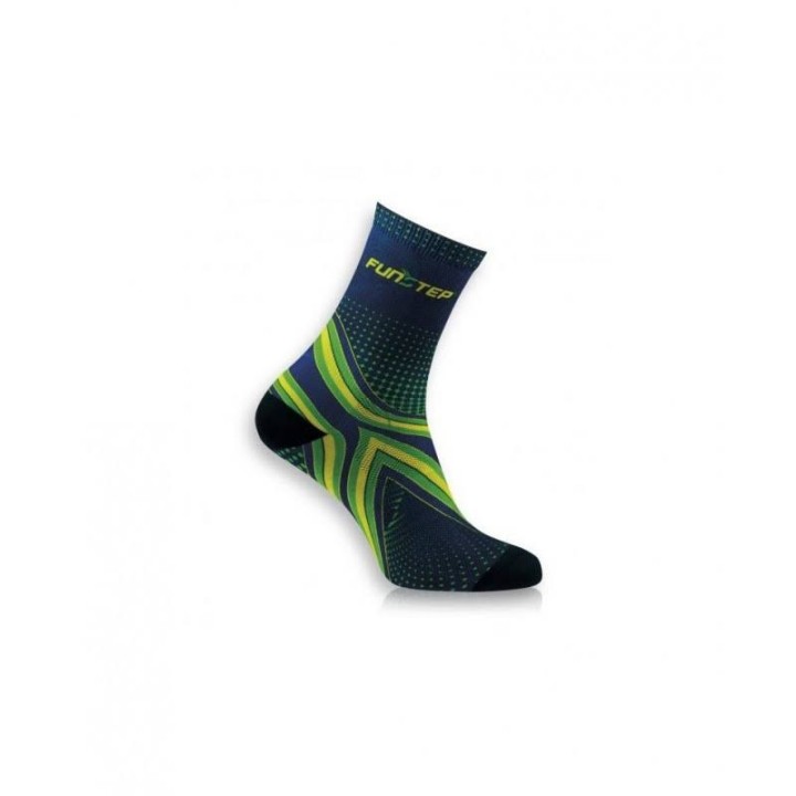 Calcetines Running Funstep Marino/Verde Medios