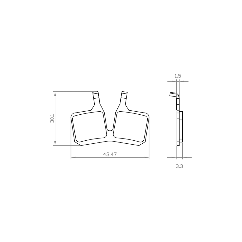 Pastillas MAGURA MT5 orgánicas e-bike