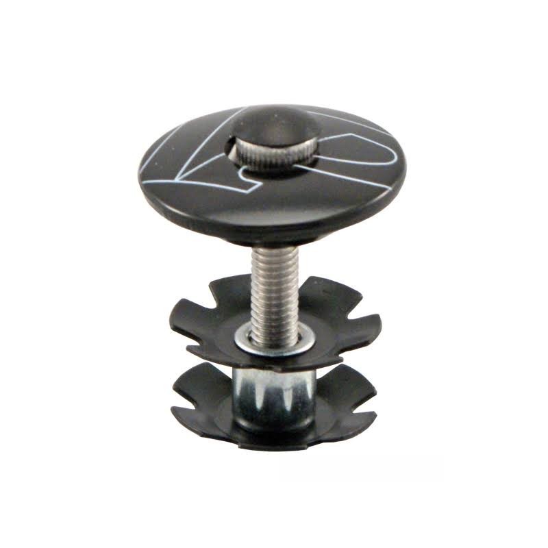 Tapón + Araña aluminio  A-HEAD 1-1/8 color negro
