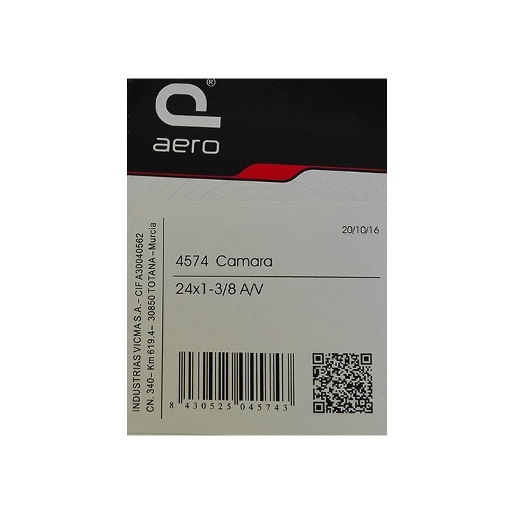 CÁMARA 600A 24X1.3/8. SCHR VICMA AERO