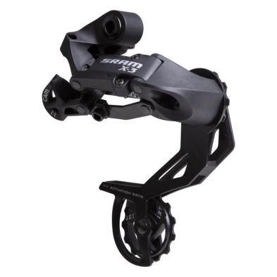 Cambio bicicleta 7/8/9V SRAM X3 caja larga black