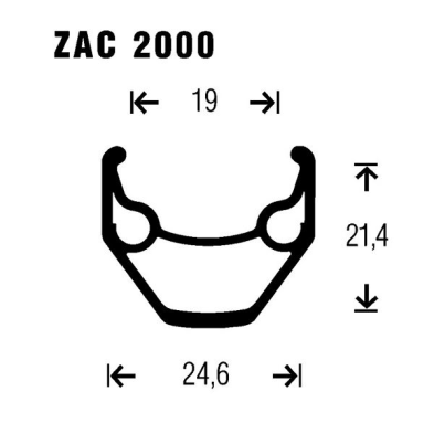 Rueda Gurpil Zac Negra 26" Rosca V-Brake