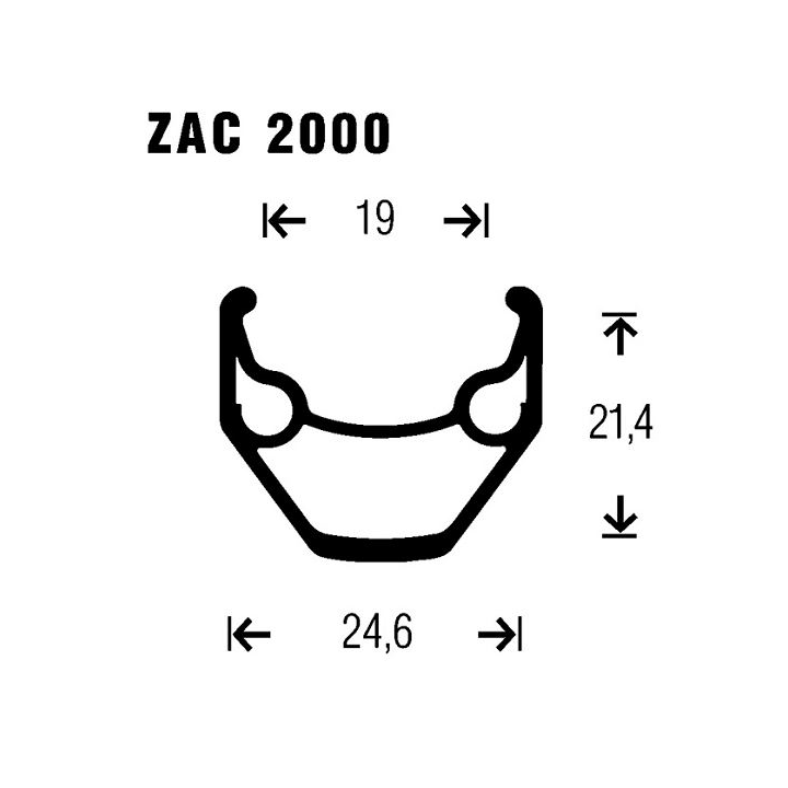 Rueda Gurpil Zac Negra 26" Rosca V-Brake