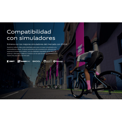 Rodillo inteligente Zycle Smart ZPro + Pack 3 Meses Suscripción