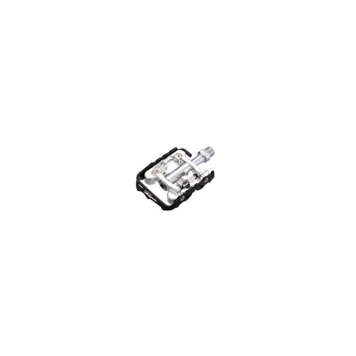 Pedales mixtos Welgo Dual Aluminio 'SPD' plata