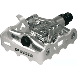 Pedales Vp Components Dual Aluminio 'SPD' VPX82 plata