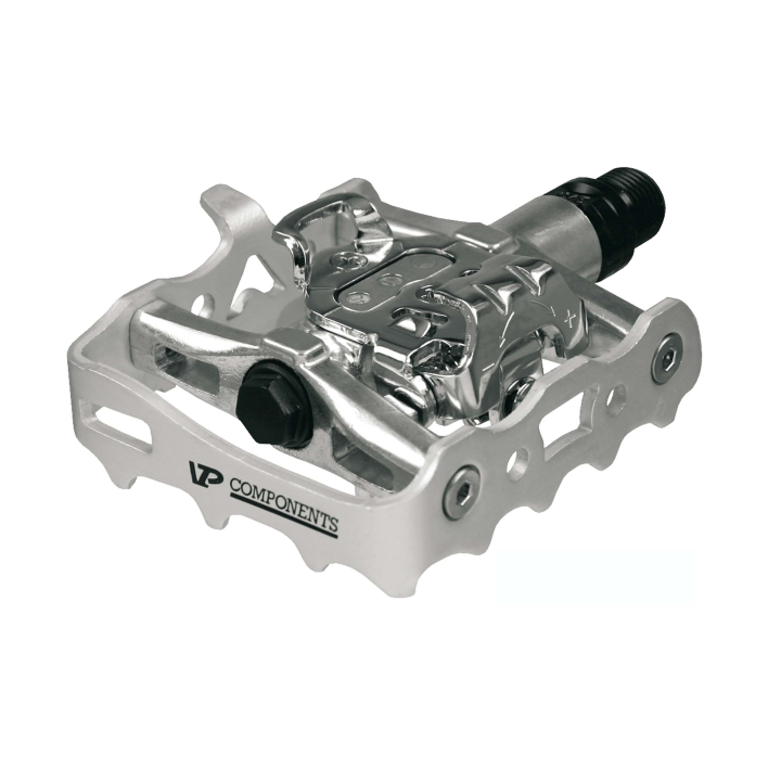 Pedales Vp Components Dual Aluminio 'SPD' VPX82 plata